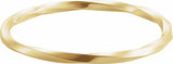 14K Yellow Twisted 7 1/2" Bangle Bracelet