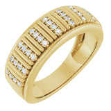 14K Yellow 1/4 CTW Lab-Grown Diamond Band