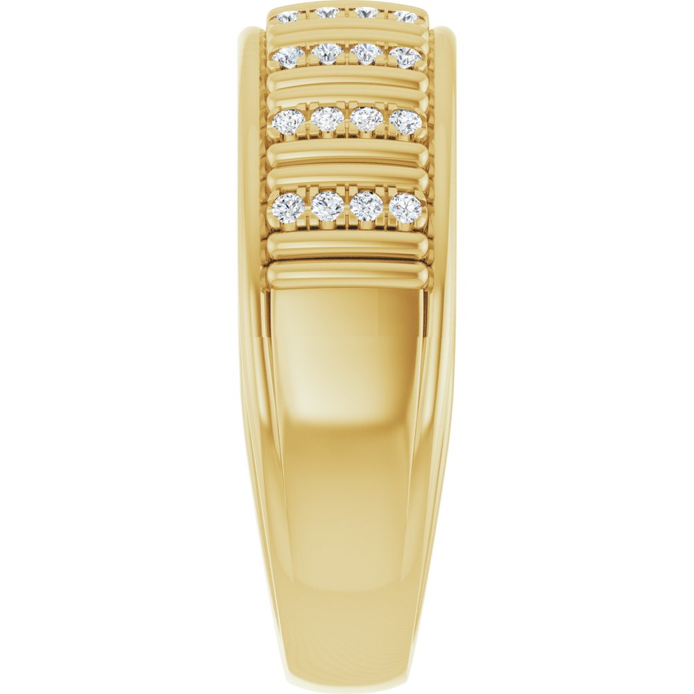 14K Yellow 1/4 CTW Lab-Grown Diamond Band