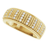 14K Yellow 1/4 CTW Lab-Grown Diamond Band