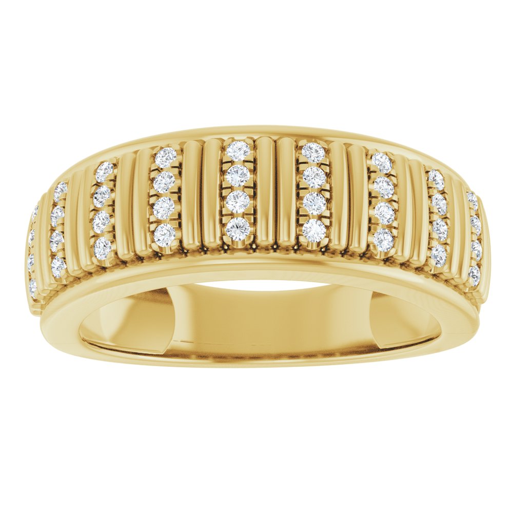 14K Yellow 1/4 CTW Lab-Grown Diamond Band