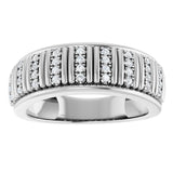 14K White 1/4 CTW Lab-Grown Diamond Band