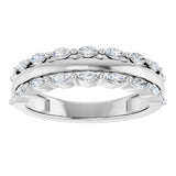14K White Gold 1/2 CTW Lab-Grown Diamond Anniversary Band