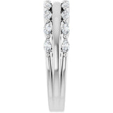 14K White Gold 1/2 CTW Lab-Grown Diamond Anniversary Band