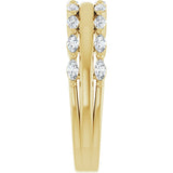 14K Yellow Gold 1/2 CTW Lab-Grown Diamond Anniversary Band
