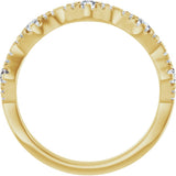 14K Yellow 3/8 CTW Lab-Grown Diamond Anniversary Band