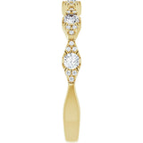 14K Yellow 3/8 CTW Lab-Grown Diamond Anniversary Band