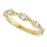 14K Yellow 3/8 CTW Lab-Grown Diamond Anniversary Band