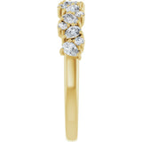 14K Yellow Gold 5/8 CTW Lab-Grown Diamond Anniversary Band