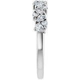14K White Gold 5/8 CTW Lab-Grown Diamond Anniversary Band