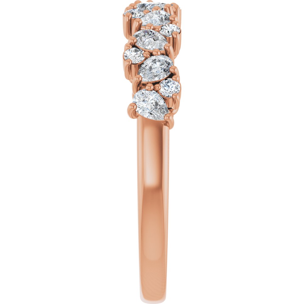 14K Rose Gold 5/8 CTW Lab-Grown Diamond Anniversary Band
