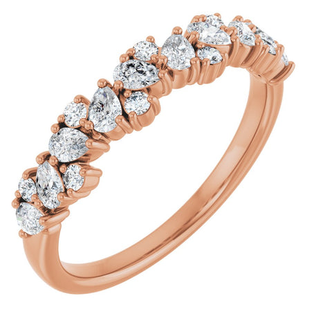 14K Rose Gold 5/8 CTW Lab-Grown Diamond Anniversary Band