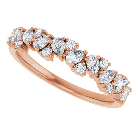 14K Rose Gold 5/8 CTW Lab-Grown Diamond Anniversary Band