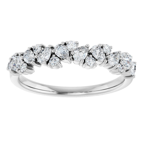 14K White Gold 5/8 CTW Lab-Grown Diamond Anniversary Band