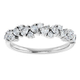 14K White Gold 5/8 CTW Lab-Grown Diamond Anniversary Band
