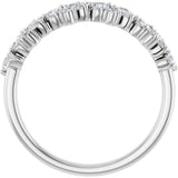 14K White Gold 5/8 CTW Lab-Grown Diamond Anniversary Band