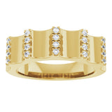 14K Yellow 1/3 CTW Lab-Grown Diamond Band