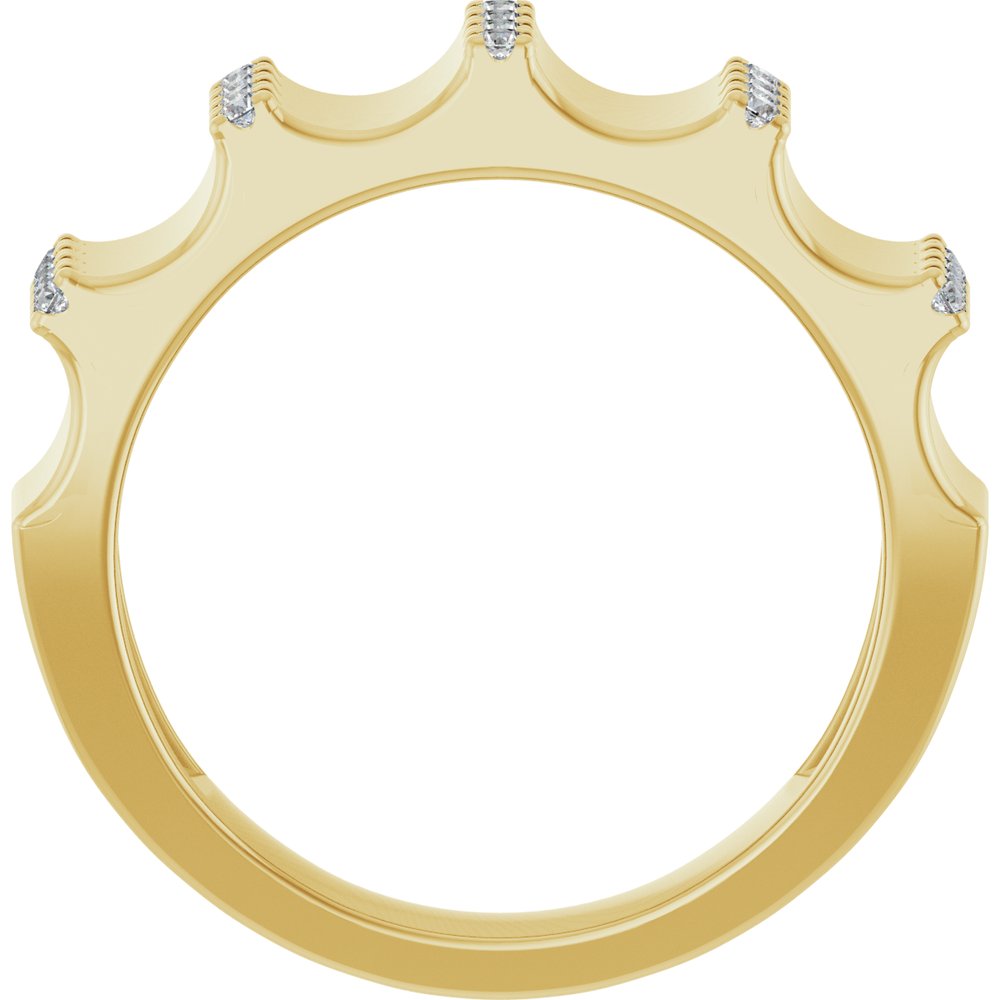 14K Yellow 1/3 CTW Lab-Grown Diamond Band