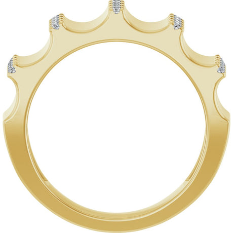 14K Yellow 1/3 CTW Lab-Grown Diamond Band