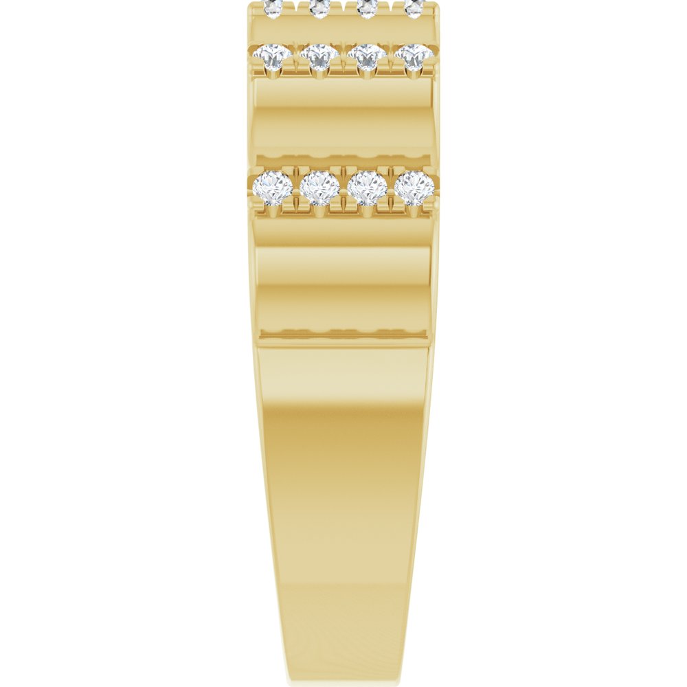 14K Yellow 1/3 CTW Lab-Grown Diamond Band