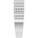 14K White 1/3 CTW Lab-Grown Diamond Band