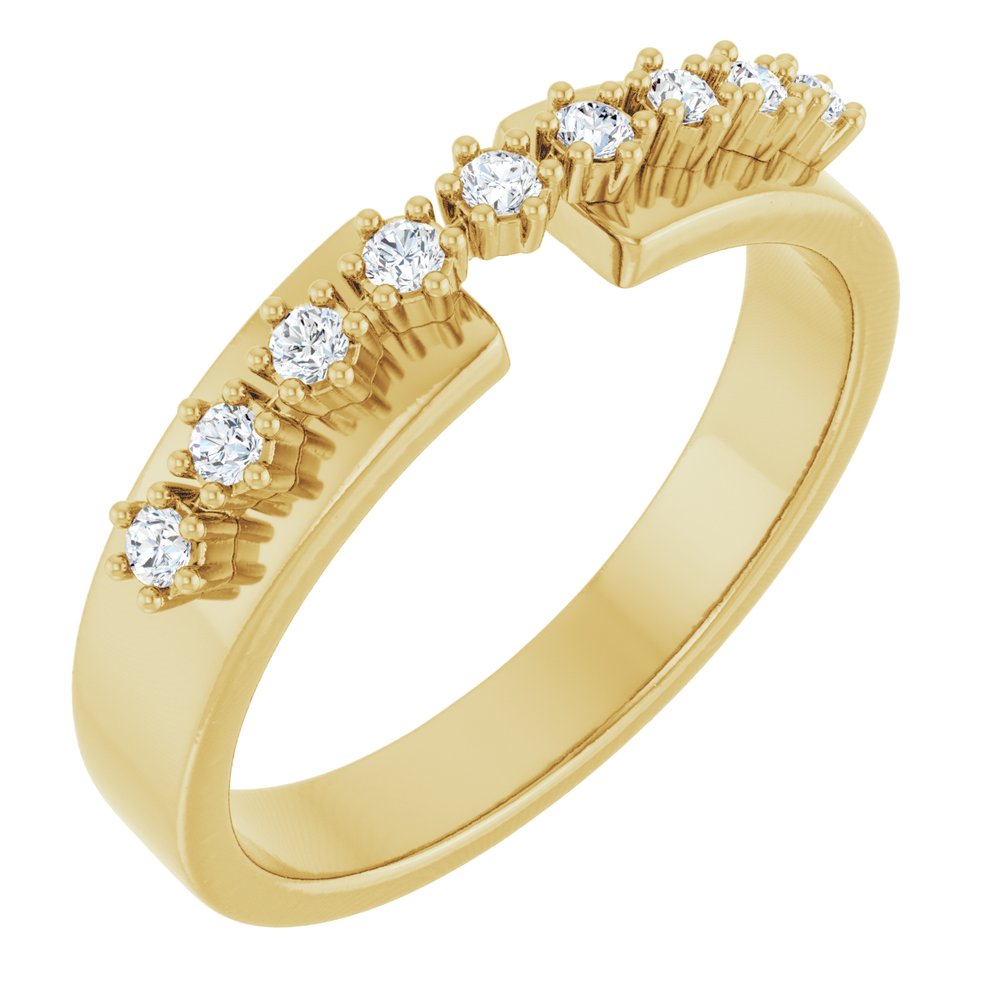 14K Yellow 1/6 CTW Lab-Grown Diamond Anniversary Band