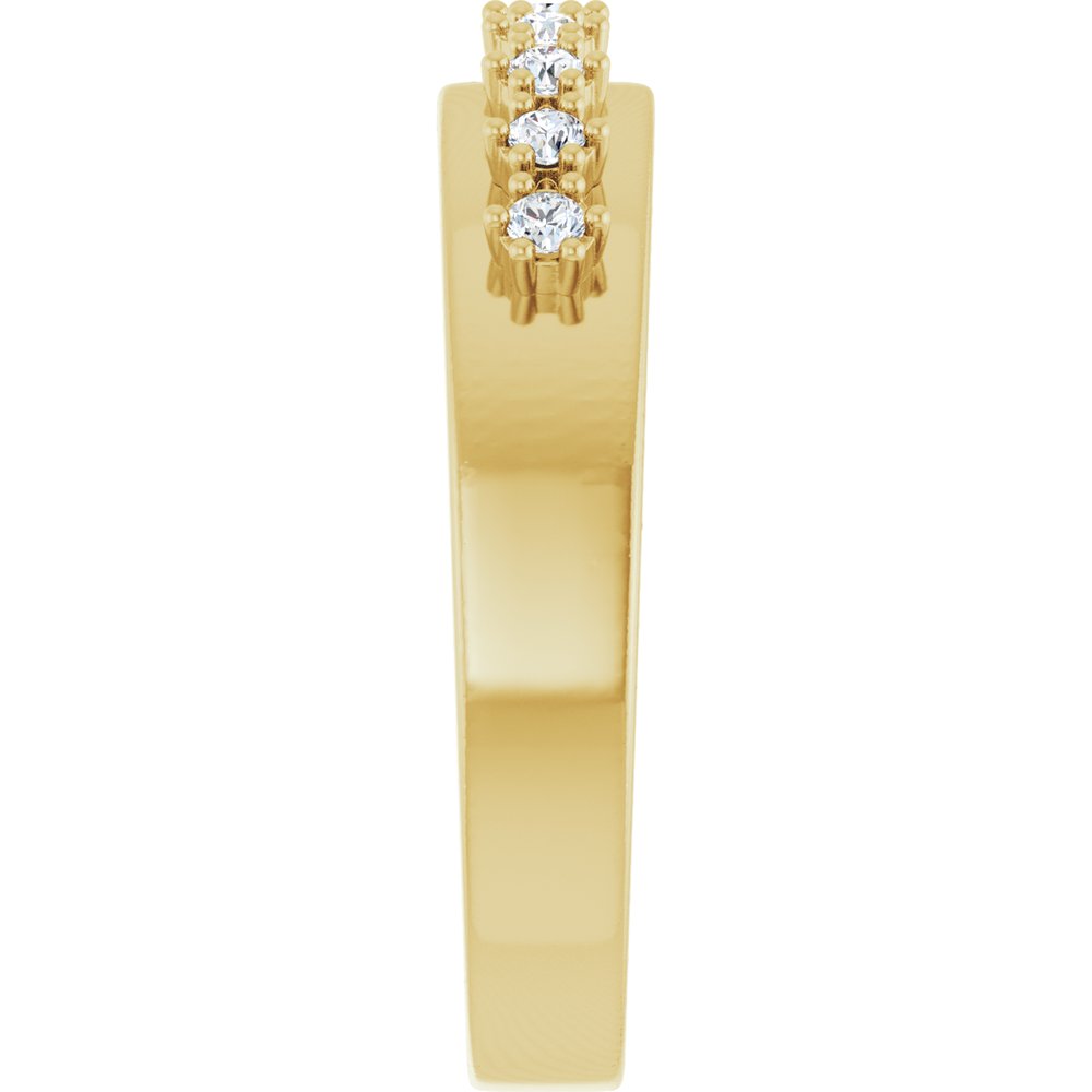 14K Yellow 1/6 CTW Lab-Grown Diamond Anniversary Band
