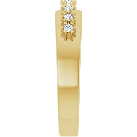 14K Yellow 1/6 CTW Natural Diamond Anniversary Band