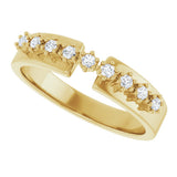 14K Yellow 1/6 CTW Lab-Grown Diamond Anniversary Band