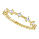 14K Yellow Gold 1/4 CTW Lab-Grown Diamond Anniversary Band