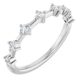 14K White Gold 1/4 CTW Natural Diamond Anniversary Band