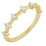 14K Yellow 1/4 CTW Lab-Grown Diamond Anniversary Band