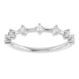 14K White 1/4 CTW Natural Diamond Anniversary Band