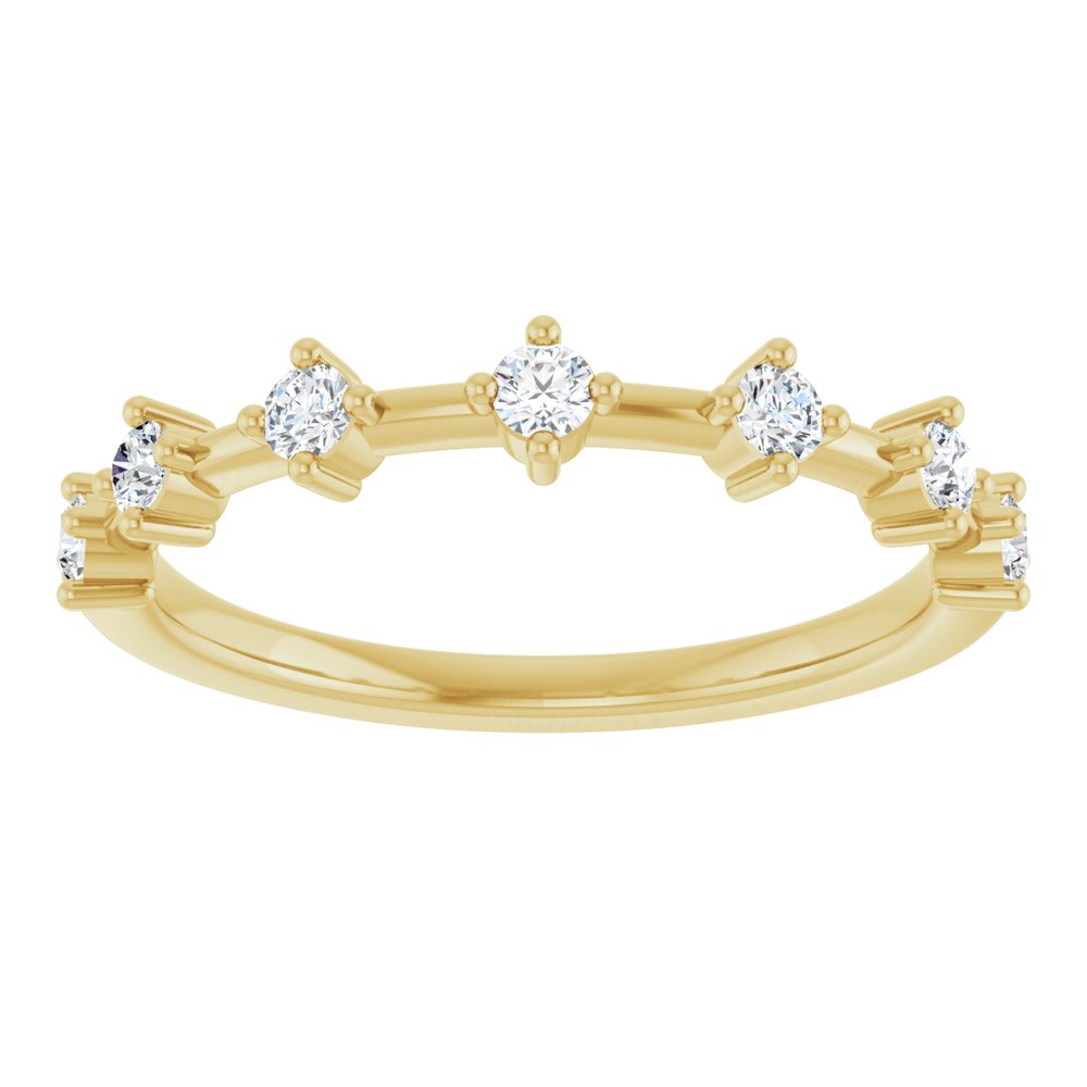 14K Yellow 1/4 CTW Lab-Grown Diamond Anniversary Band