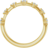 14K Yellow Gold 1/4 CTW Natural Diamond Anniversary Band