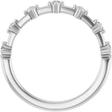 14K White Gold 1/4 CTW Natural Diamond Anniversary Band