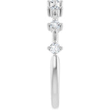 14K White Gold 1/4 CTW Natural Diamond Anniversary Band