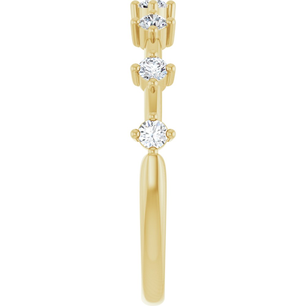 14K Yellow Gold 1/4 CTW Lab-Grown Diamond Anniversary Band