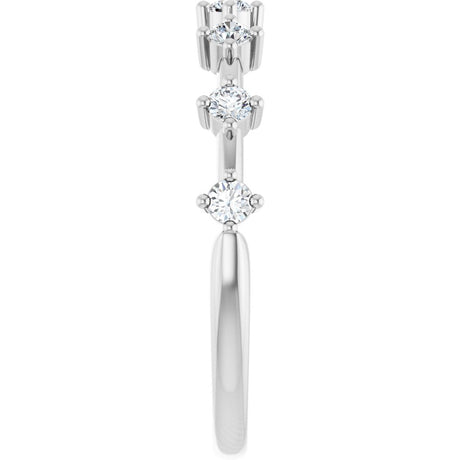 14K White 1/4 CTW Natural Diamond Anniversary Band