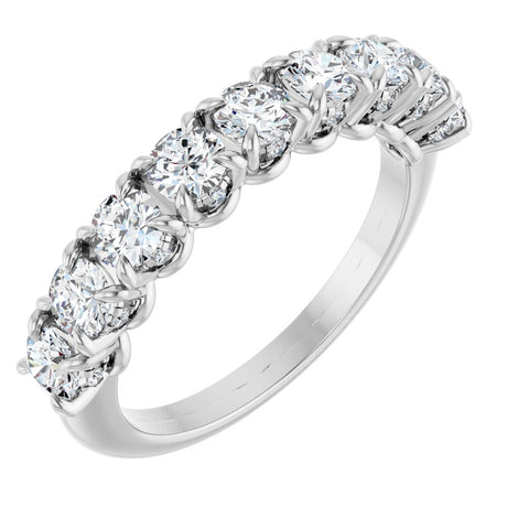 14K White 1 1/4 CTW Lab-Grown Diamond Anniversary Band