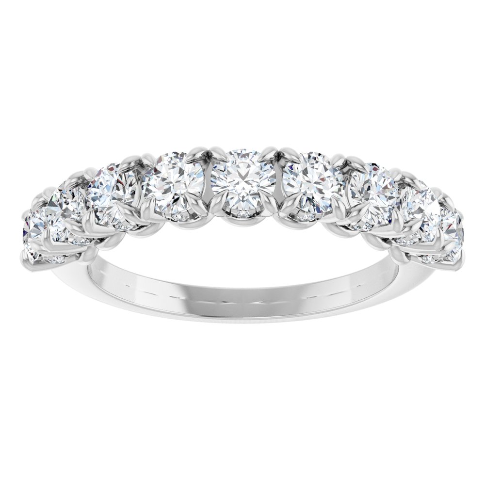 14K White 1 1/4 CTW Lab-Grown Diamond Anniversary Band