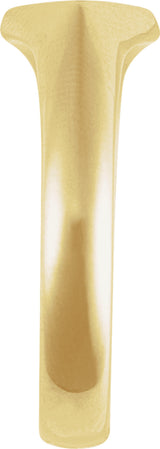 14K Yellow Gold Geometric Signet Ring