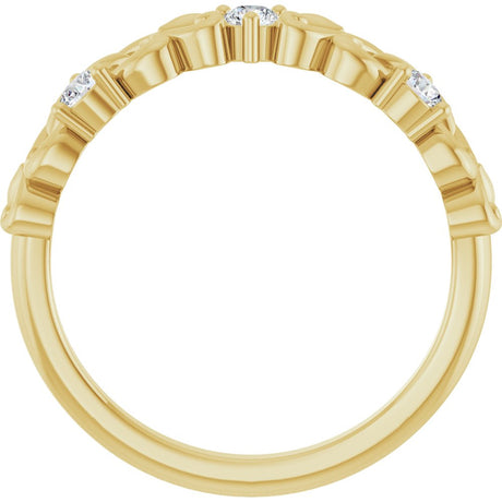 14K Yellow Gold 1/5 CTW Lab-Grown Diamond Anniversary Band