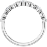 14K White Gold 1/5 CTW Natural Diamond Anniversary Band