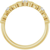 14K Yellow Gold 1/5 CTW Lab-Grown Diamond Anniversary Band