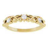 14K Yellow Gold 1/5 CTW Lab-Grown Diamond Anniversary Band