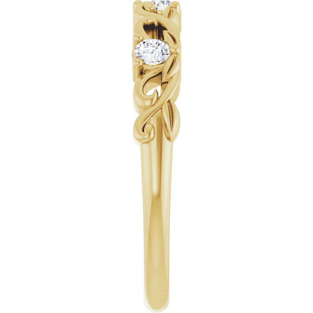14K Yellow Gold 1/5 CTW Lab-Grown Diamond Anniversary Band