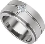 14K White 1/2 CTW Lab-Grown Diamond Band