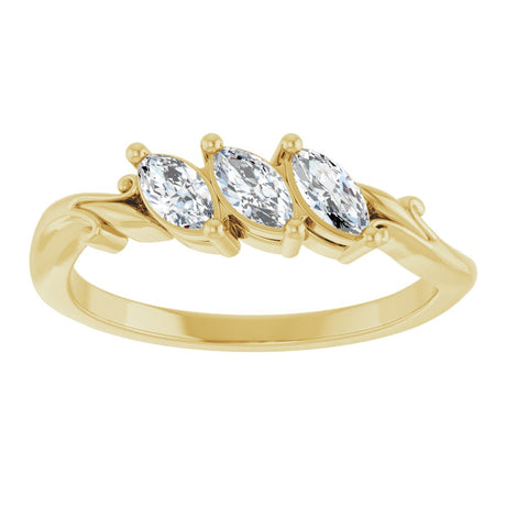 14K Yellow Gold 1/2 CTW Natural Diamond Anniversary Band