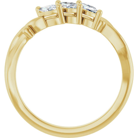 14K Yellow Gold 1/2 CTW Natural Diamond Anniversary Band
